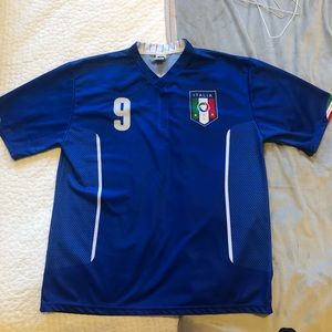 Italia #9 Balotelli soccer jersey
